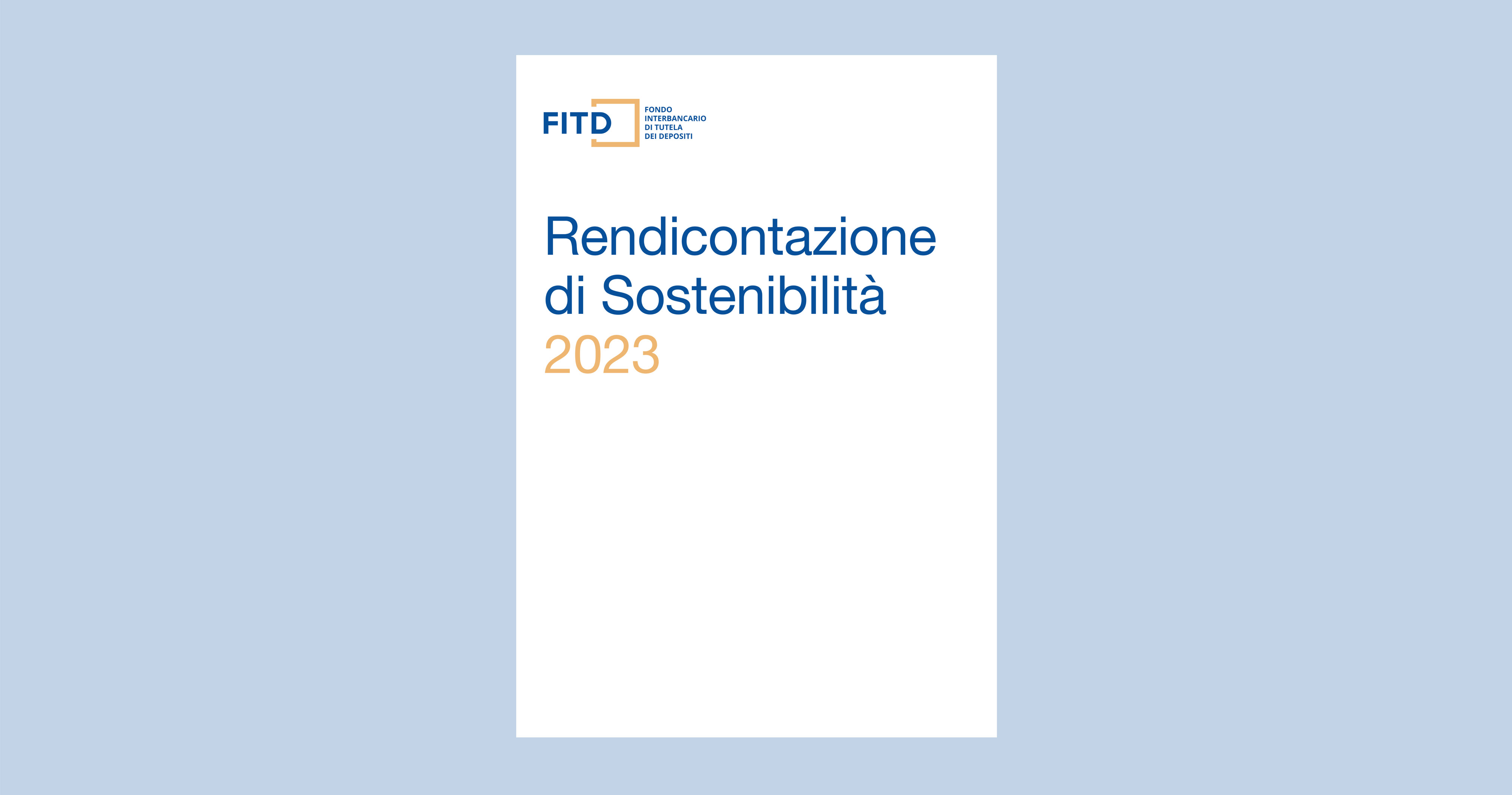FITD - Rendicontazione di Sostenibilità 2023